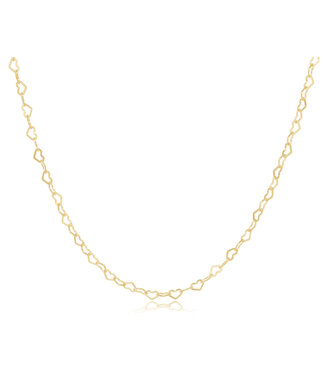 ENEWTON 15" Choker Love Chain - Gold