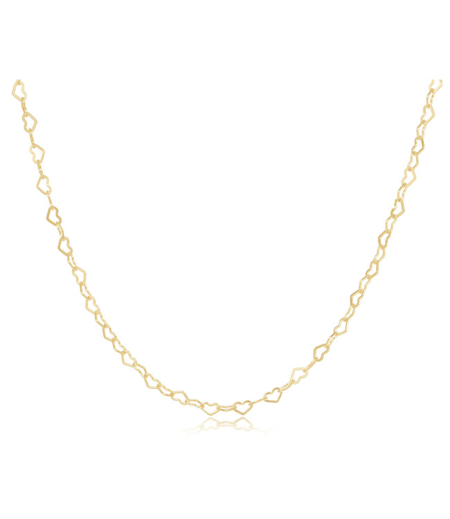 ENEWTON 17" Choker Love Chain - Gold