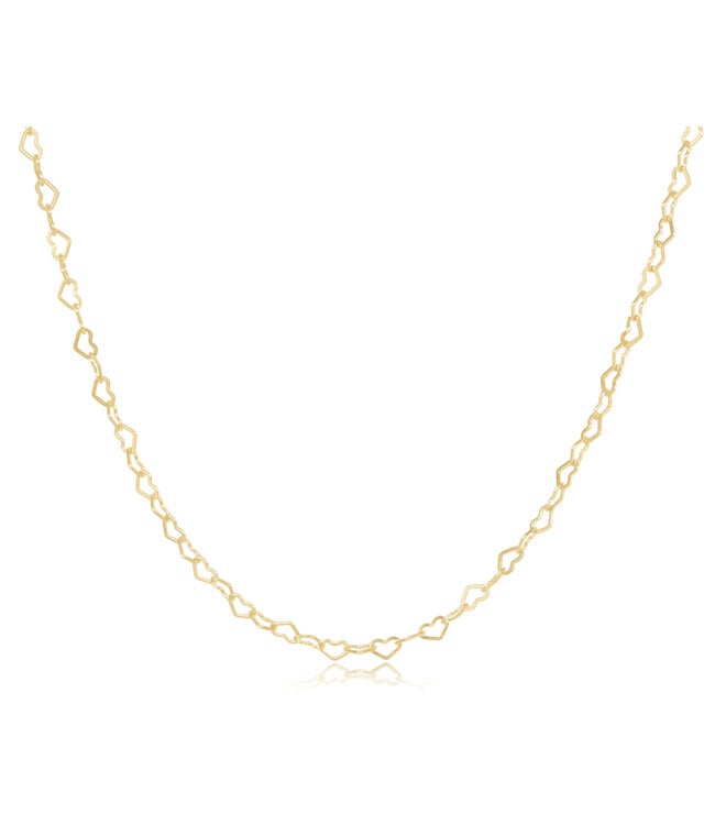ENEWTON 17" Choker Love Chain - Gold