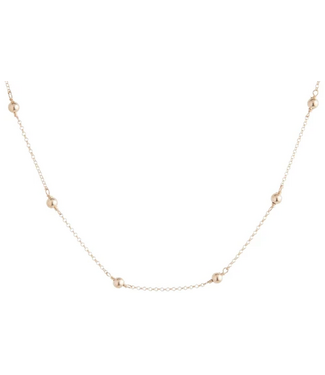 ENEWTON 15” Simplicity 4MM Bead Gold Choker