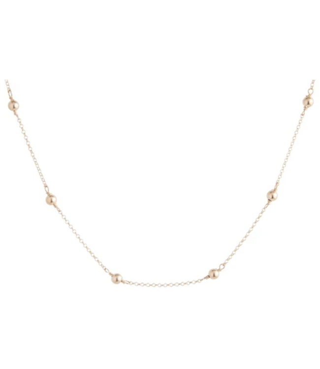 ENEWTON 15” Simplicity 4MM Bead Gold Choker