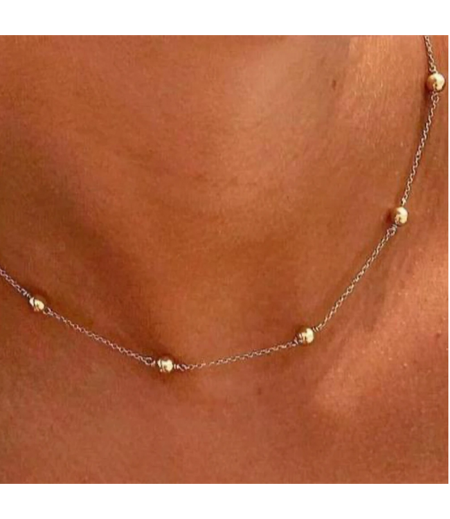 ENEWTON 15” Simplicity 4MM Bead Gold Choker