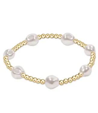 ENEWTON Enewton Extends - Admire Gold 3MM Bead Bracelet - Pearl