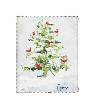 THE ROUND TOP COLLECTION Rozie's Snowy Cardinal Tree