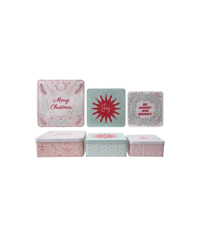 Embossed Tin with Lid & Design