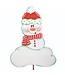 THE ROUND TOP COLLECTION Martin's Snowman Red Scarf