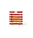 HAPPY EVERYTHING Red Stripe Big Happy Everything! Square Platter