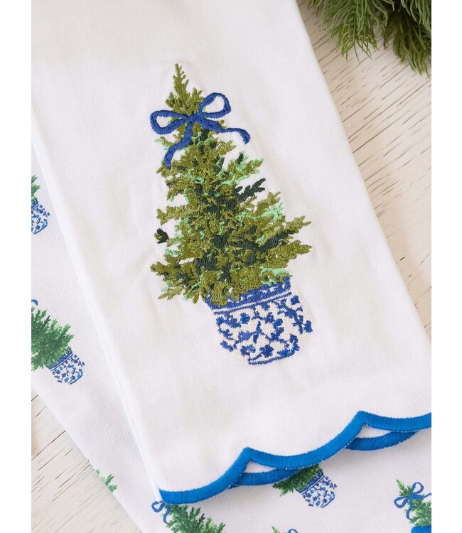 Tea Towel Embroidered