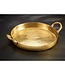 Gilded Hammered Handle Tray