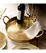Gilded Hammered Handle Tray