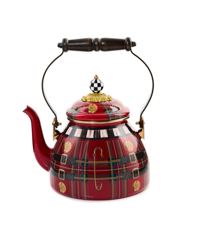 MACKENZIE CHILDS The Kilted 2 Quart Tea Kettle