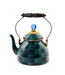 MACKENZIE CHILDS Juniper Check 2 Quart Tea Kettle