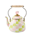 MACKENZIE CHILDS Palm Beach Check 2 Quart Tea Kettle