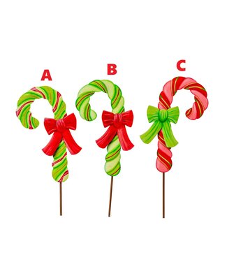 THE ROUND TOP COLLECTION Merry & Bright Candy Canes With Bows