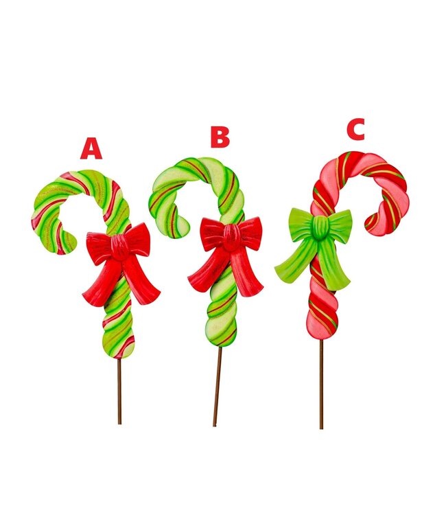 THE ROUND TOP COLLECTION Merry & Bright Candy Canes With Bows