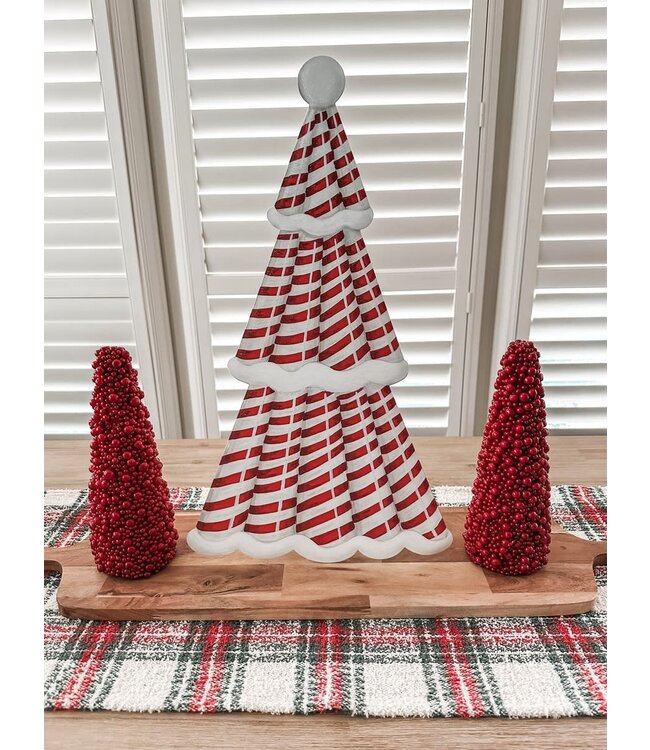 THE ROUND TOP COLLECTION Candy Cane Christmas Tree