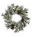 26" GLITTER PINE WREATH WITH CONE