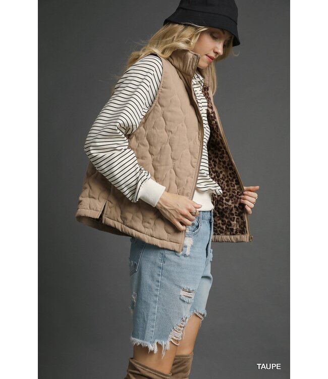 Allison Quilted Zip-Up Vest