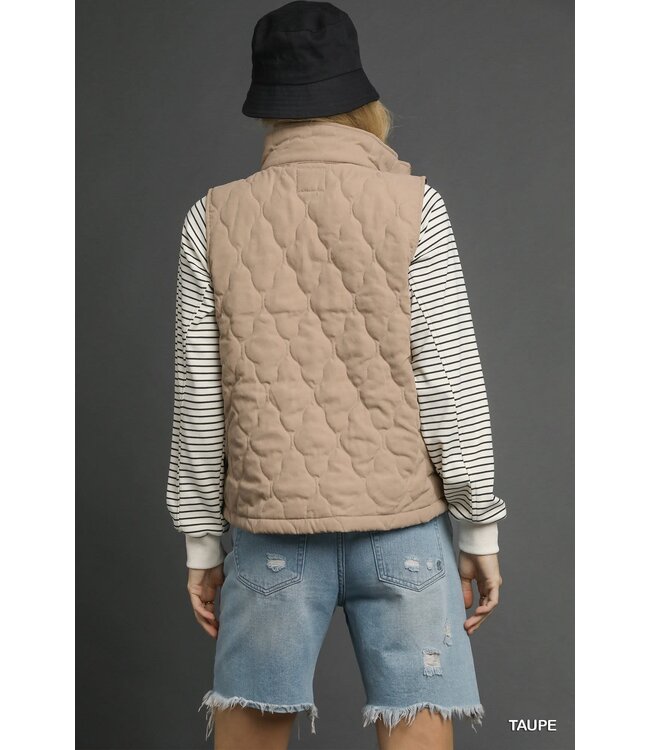 Allison Quilted Zip-Up Vest