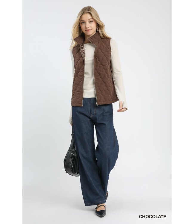 Allison Quilted Zip-Up Vest