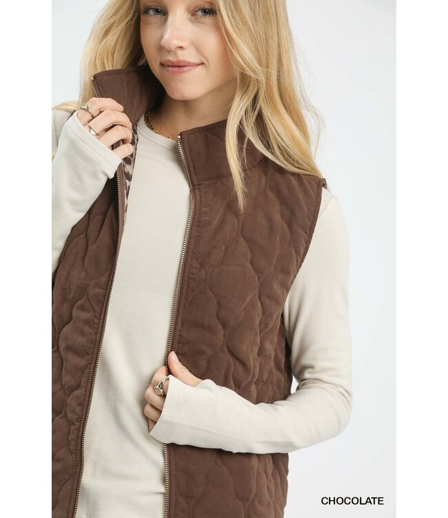 Allison Quilted Zip-Up Vest