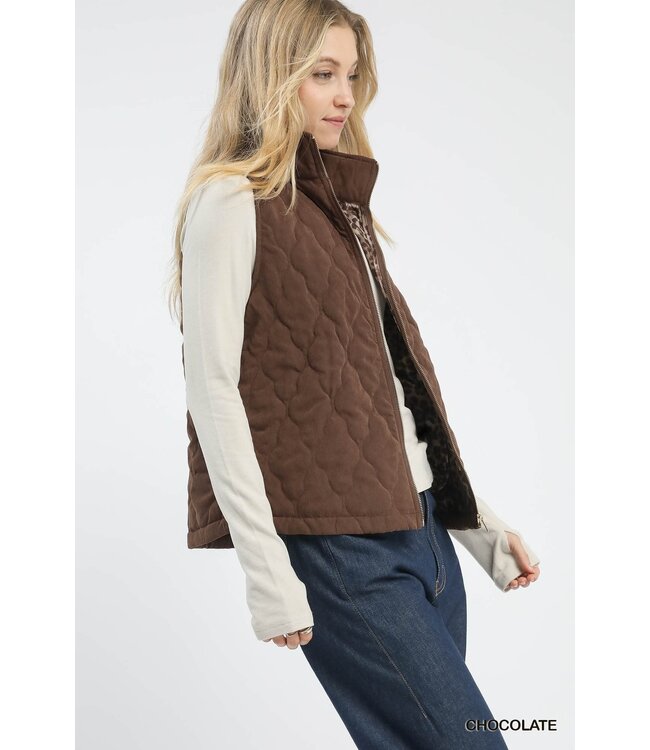Allison Quilted Zip-Up Vest