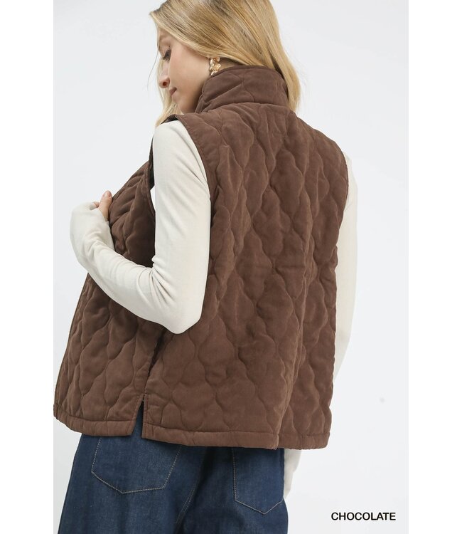 Allison Quilted Zip-Up Vest
