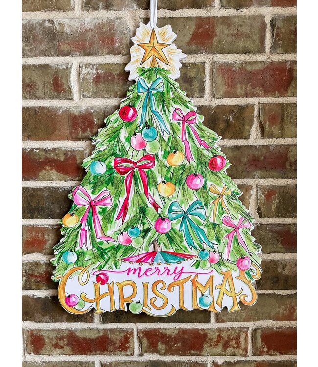 THE ROUND TOP COLLECTION Beck's Vintage Tree PVC Door Hanger