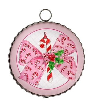 THE ROUND TOP COLLECTION Beck's Vintage Candy Cane Bow