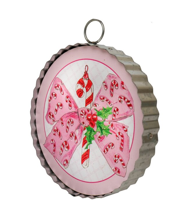 THE ROUND TOP COLLECTION Beck's Vintage Candy Cane Bow