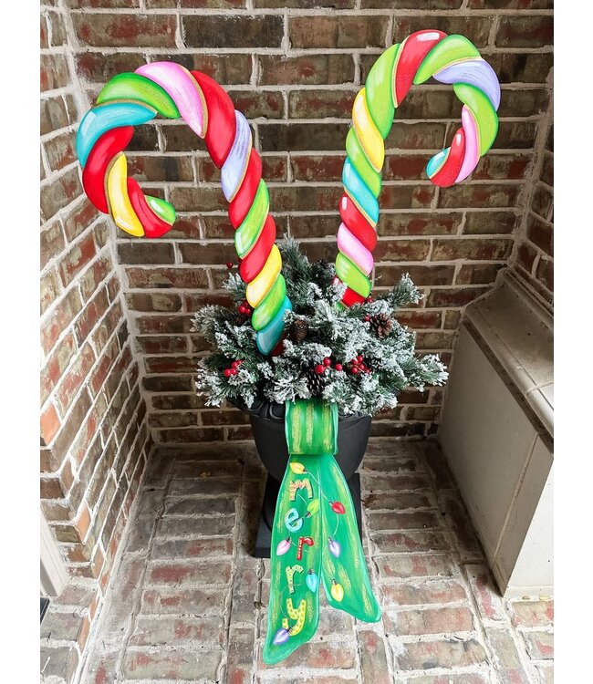 THE ROUND TOP COLLECTION Merry & Bright Candy Cane Large