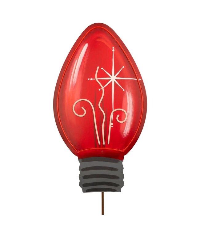 THE ROUND TOP COLLECTION Neon Red Bulb