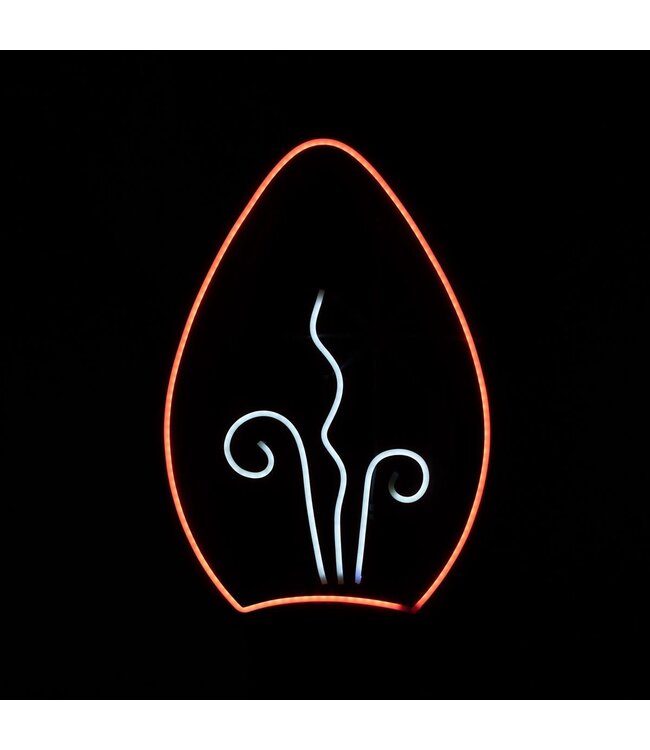 THE ROUND TOP COLLECTION Neon Red Bulb