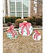 THE ROUND TOP COLLECTION Modern Red White & Green Ornament Yard