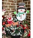 THE ROUND TOP COLLECTION Martin's Snowman Green Scarf Medium