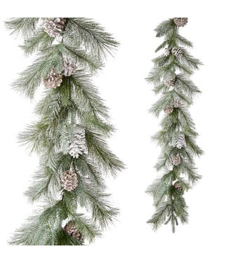 Flocked garland