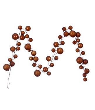 10' Copper Pearl Branch Ball Garland