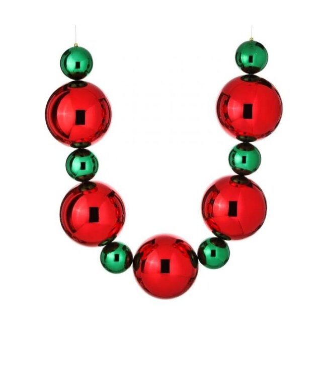 60” 200MM & 100MM Vacuum Plated Ball Garland