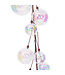 10' Clear Iridescent Branch Ball Garland