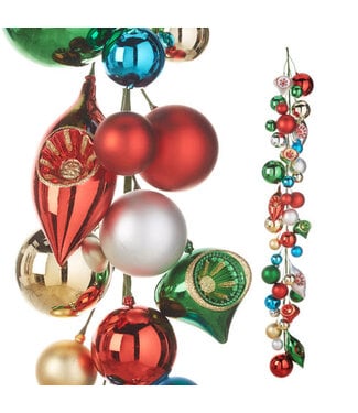 4" Vintage Ornament Ball Garland