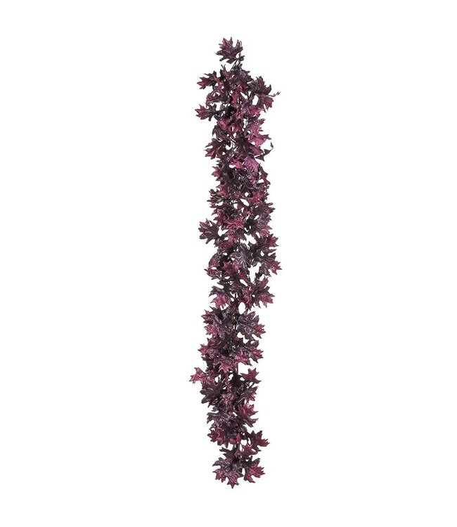 69" Oak Leaf Garland  Purple Two Tone