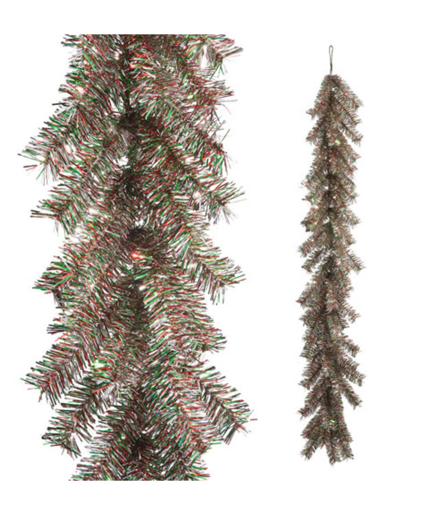 6" Multicolor Tinsel Garland
