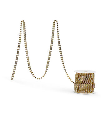 10 Yds Gold Rhinestone Garland