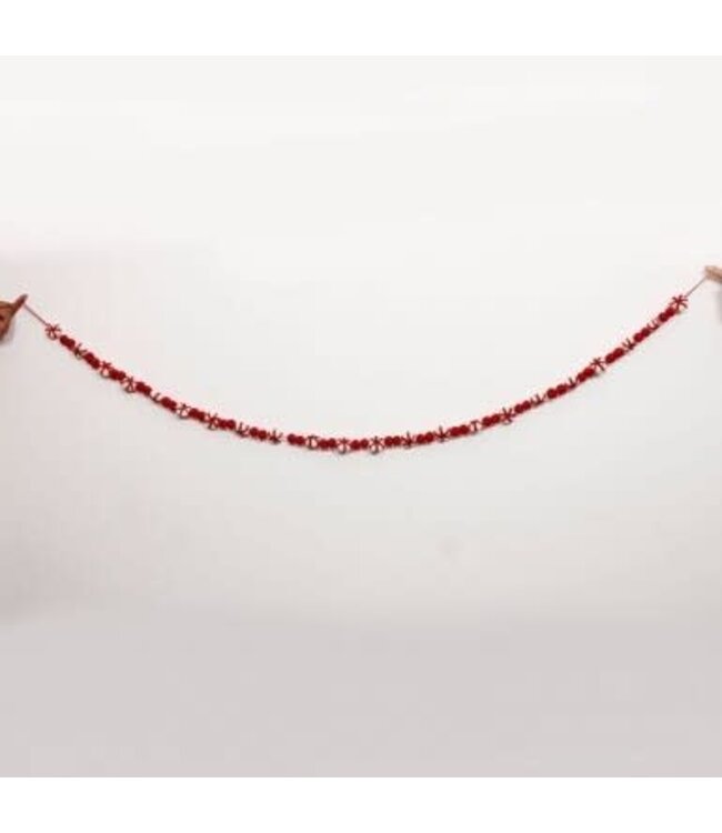 60" Felt Candy Cane Garland