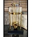 Diana Black/Gold Candle Holder