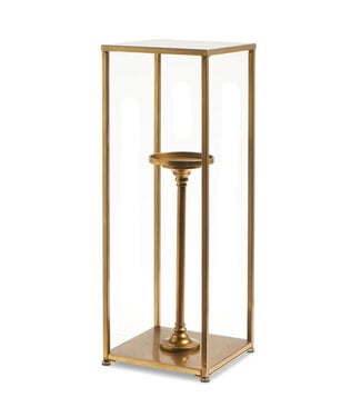 36.25” Gold Box Frame Candle Holder