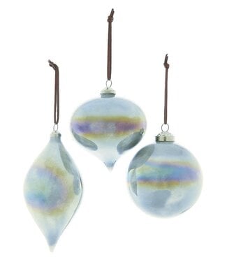 Frosty Pearl Finish Ornament