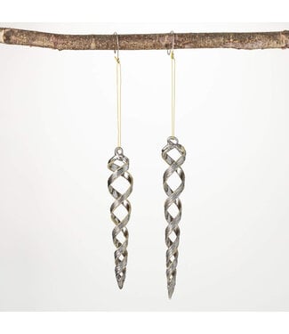 Spiral Icicle Ornament - Sold Individually