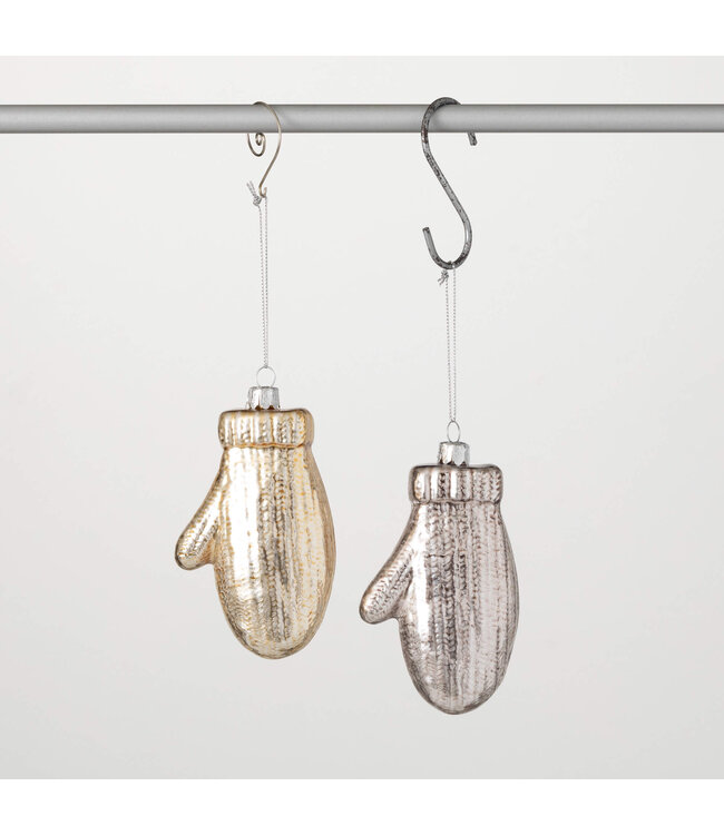 Brushed Mitten Ornament