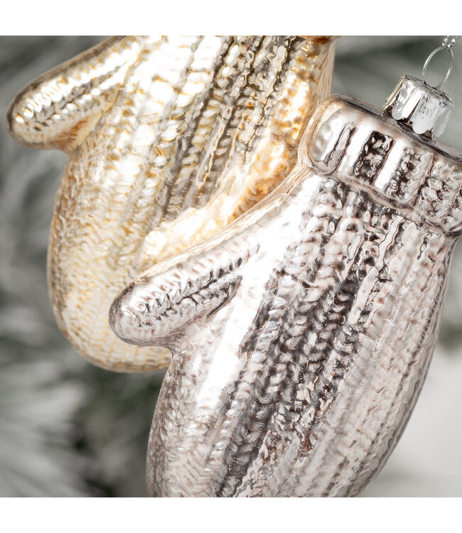Brushed Mitten Ornament
